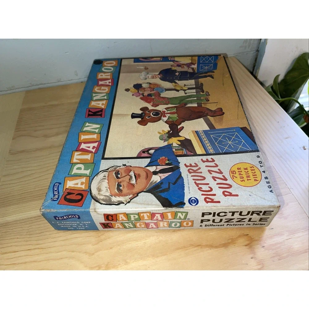 Rare Captain Kangaroo puzzle 1560.‎ Complete in box Vintage